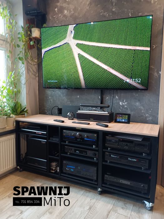 Szafka Rtv stolik audio Hi-fi półka pod telewizor regał na wymiar Loft