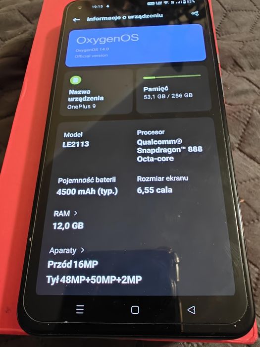 Oneplus 9 5G  12/256