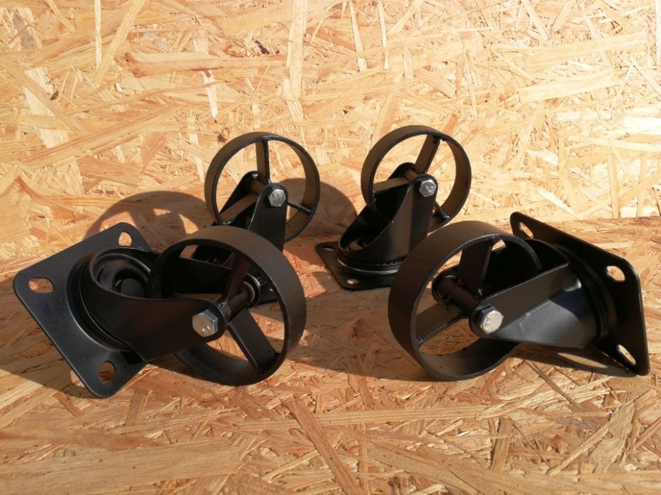 Kółka koła meblowe industrialne loft retro czarne