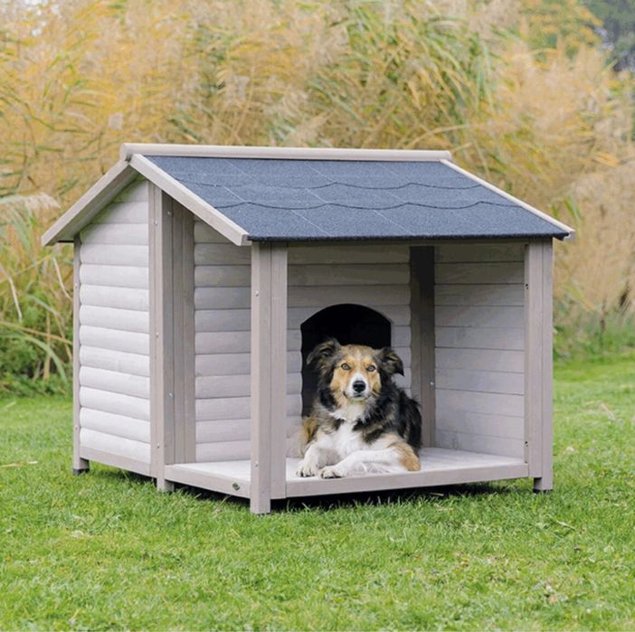 Casota para cães Madeira - PORTES GRÁTIS
