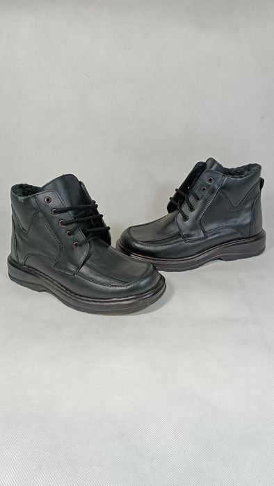 Buty Trapery Męskie Zimowe Skórzane Trzewiki rozmiar 43