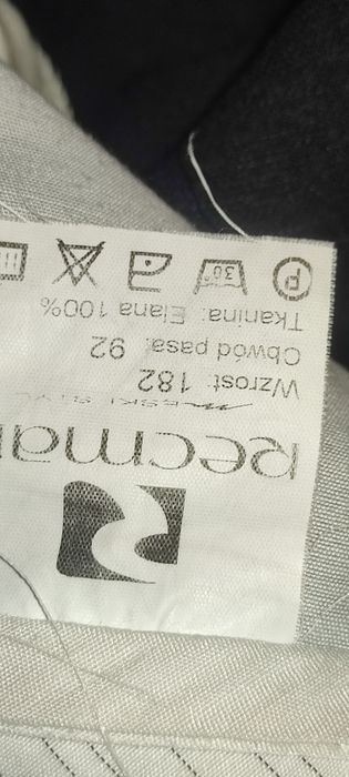 Modny garnitur Recman rozm L-Xl. Wzrost  182 cm obwód pasa  92 .