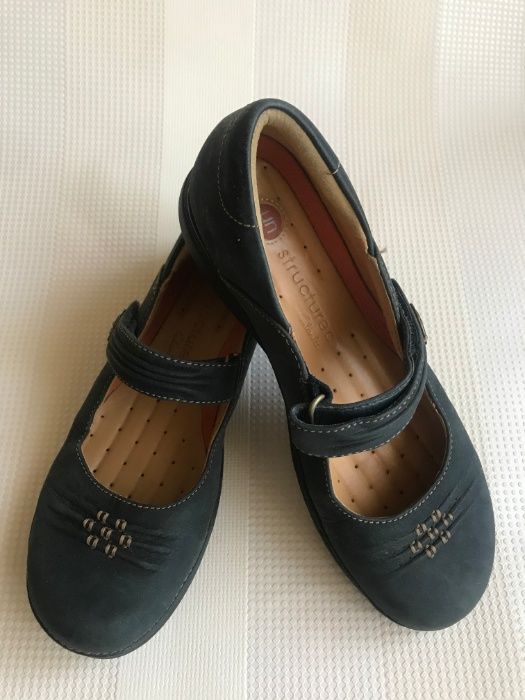 Туфлі Clarks unstructured шкіряні 37,5 р.