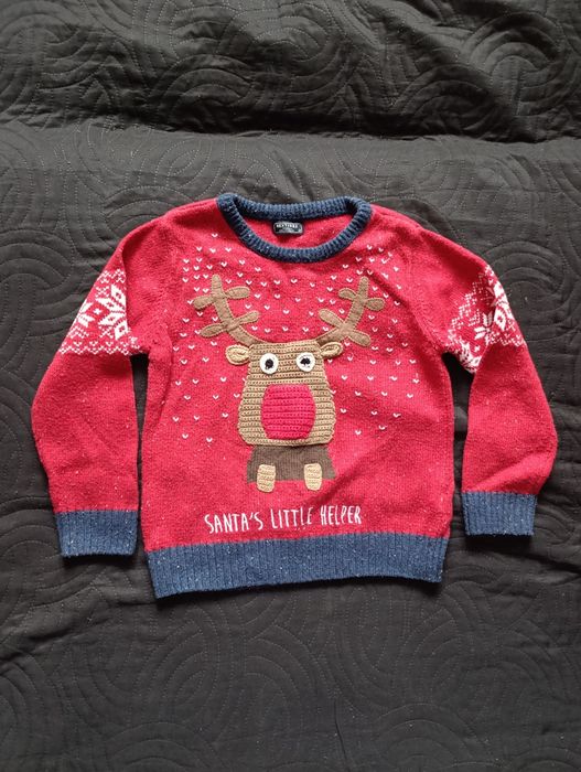 Новорічний різдвяний светр розмір 98-104 та 86-92 та 110