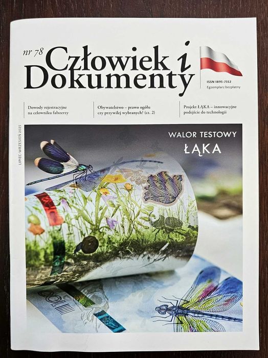 Człowiek i Dokumenty nr 78 z walorem PWPW "Łąka" S/N: PK015638
