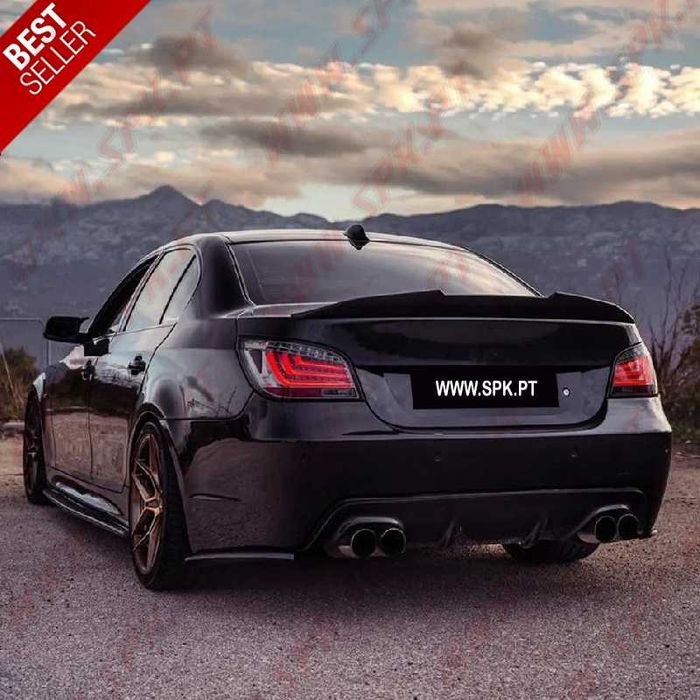 Spoiler / Aileron Traseiro - BMW E60 (03-10) Look PSM Preto Brilhante