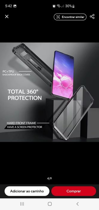 caso à prova de choque para Samsung Galaxy S10+ Plus