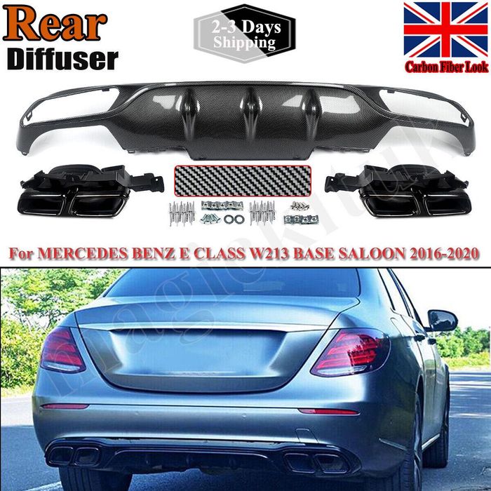 Диффузор Mercedes W213 накладка на задний бампер мерседес 213 юбка