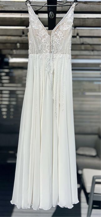 Suknia ślubna muslin, lekka kobieca 36/38