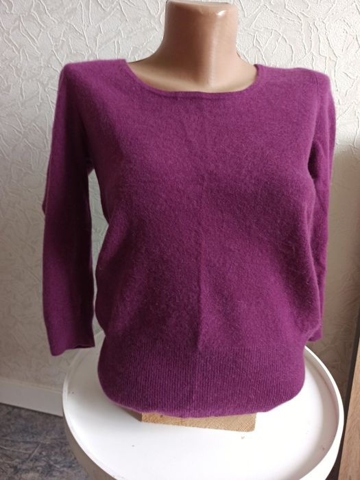 Свитер лиловый кашемир,р.46