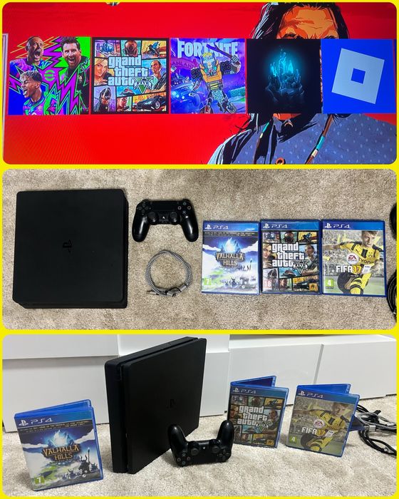 Ps4 Slim [1TB] + Jogos + Comando ( impecavel )