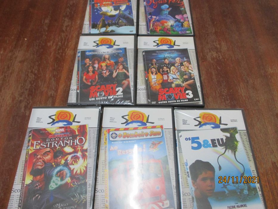 7 dvd's da coleção do sol