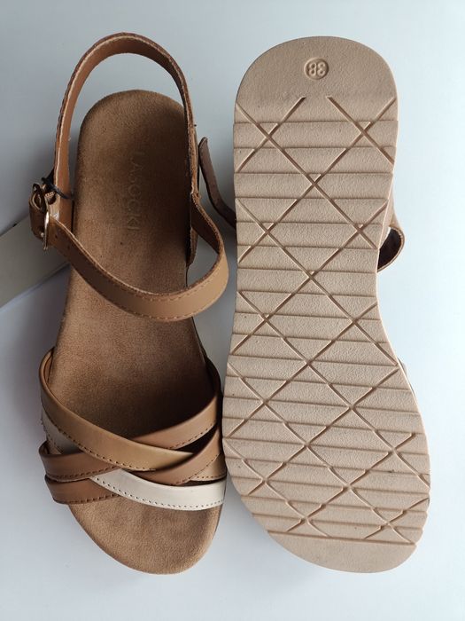 Skórzane sandały Lasocki