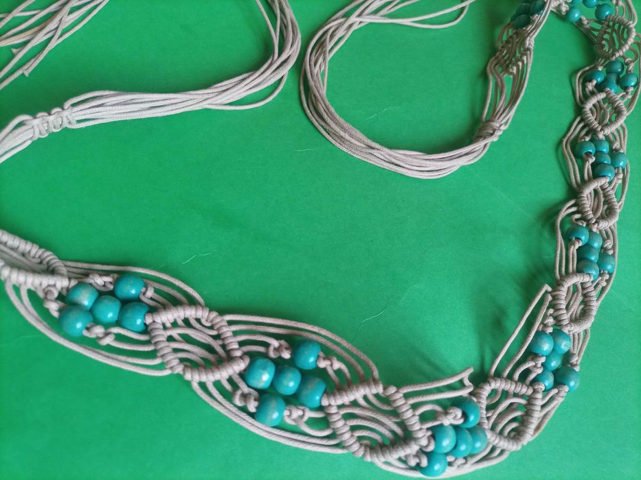 Boho pasek damski wiązany