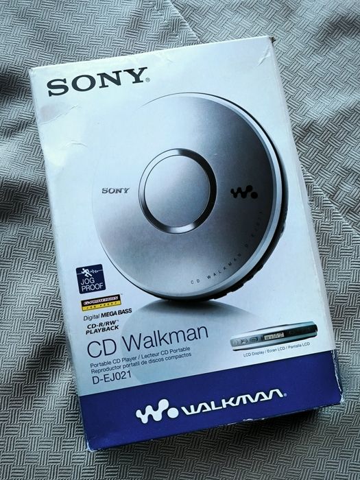 Sony CD Walkman D-EJ021 | NOWY | FABRYCZNY KOMPLET  Discman  Jog Proof  Mega Bass  Komplet