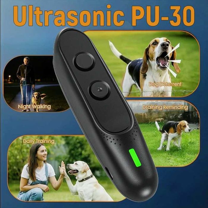 Мощный Ultrasonic PU-30 Оригинальный отпугиватель собак +ED відлякувач мощный!