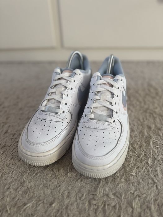 Buty sportowe trampki Nike Air Force 1 low Double Swoosh Light Blue