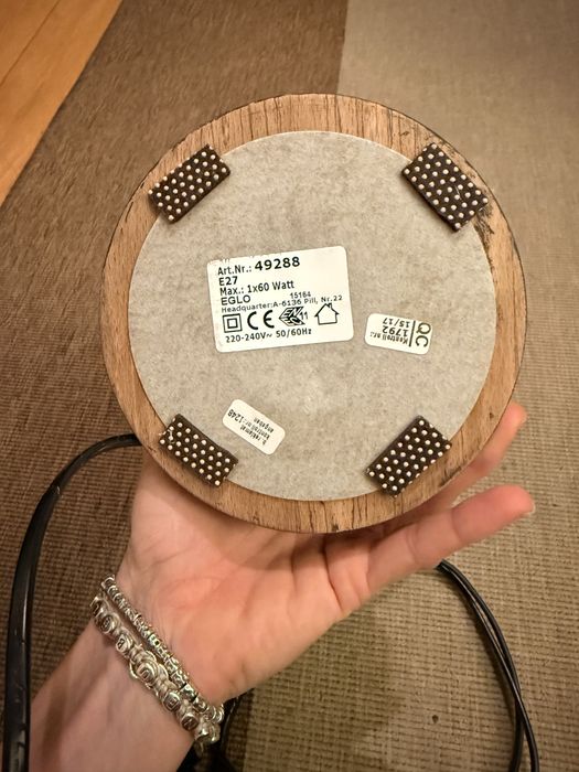 Candeeiro de mesa rustico EGLO