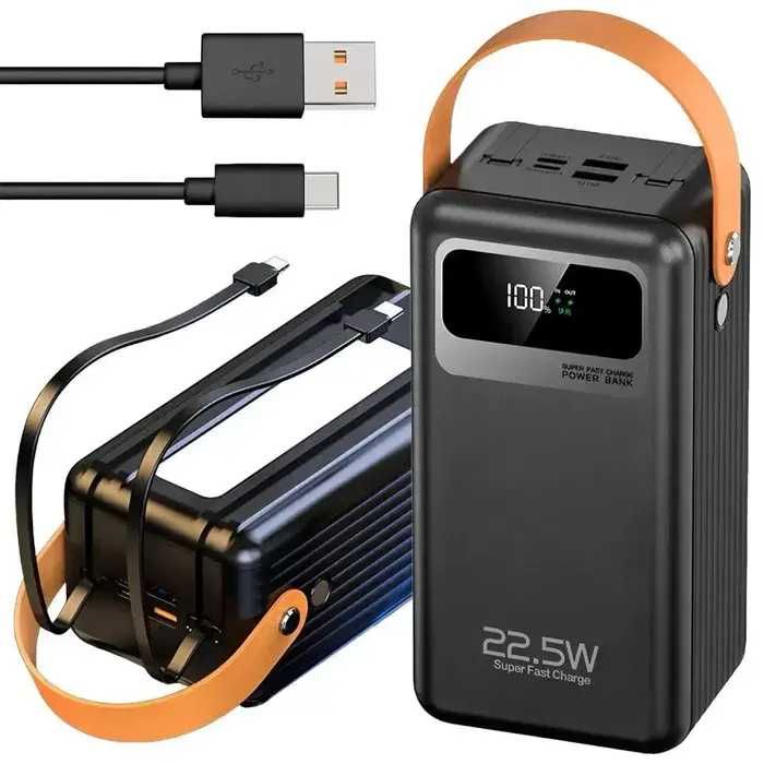 Внешний аккумулятор 60000 мАч с быстрой зарядкой 22,5 Вт