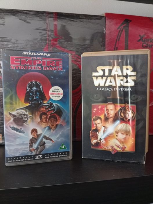 Conjunto de VHS star wars