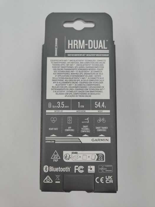 NOWY Czujnik tętna HRM Dual Garmin 010-12883-00