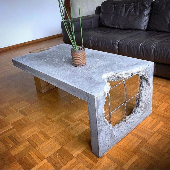 Mesa de Centro em Betão Artesanal – Feita por Medida