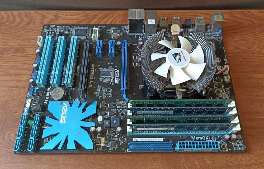 Материнская плата ASUS P7P55 LX LGA1156 с Процессором и ОЗУ