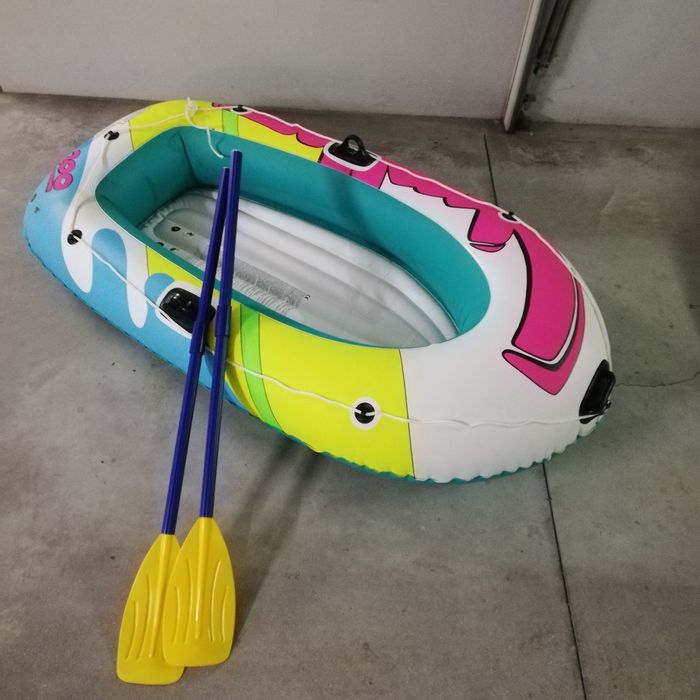 Barco insuflável Intex 1,98m ×1,17m, dos anos 90