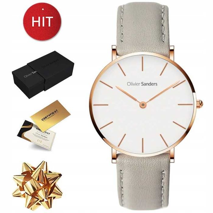 zegarek damski skóra