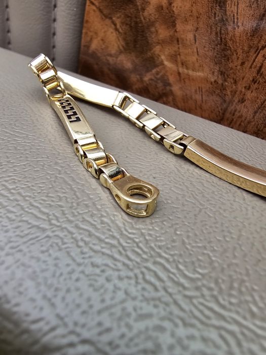 Złota bransoletka męska 585 14K | 10,24 g | 21 cm | 5 mm