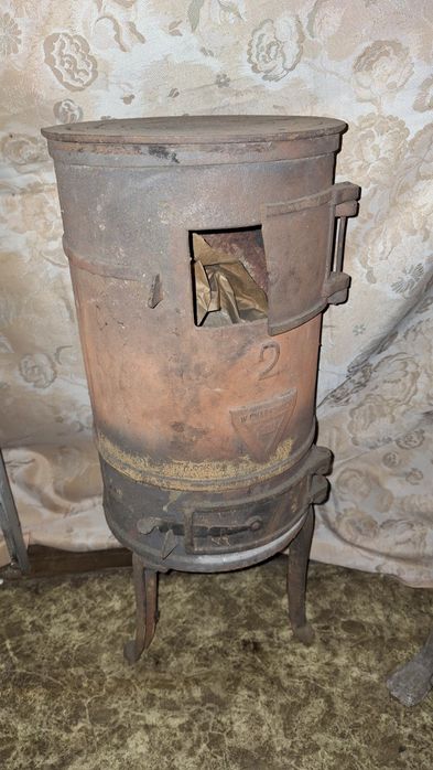 Piec koza żeliwny i szamotowy