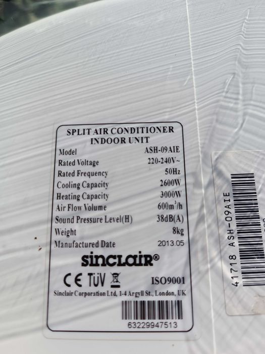 Klimatyzator SINCLAIR Inverter Split ścienny