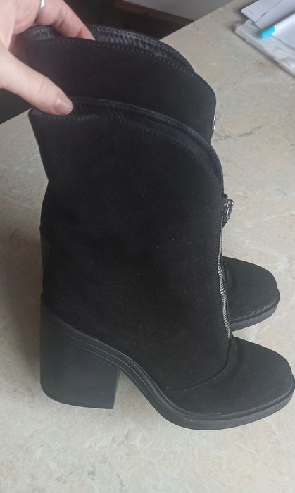 Замшеві чоботи ботильоны сапожки ботинки сапоги