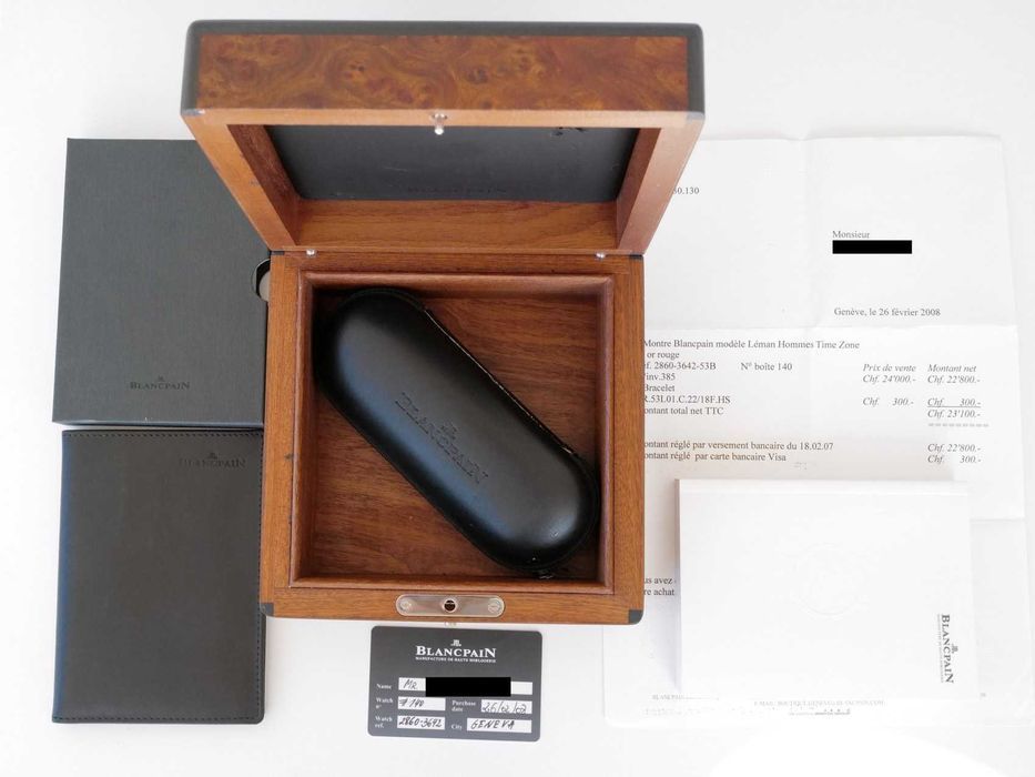 Blancpain Léman Hommes Dual Time Zone 18K Rose Gold