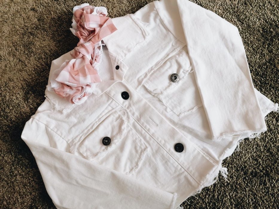 Blusão para menina Branco
