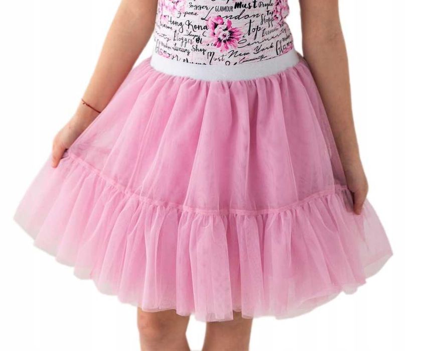 spódniczka tutu tiulowa Lily Grey 98,104,110,116,122,128,134,140