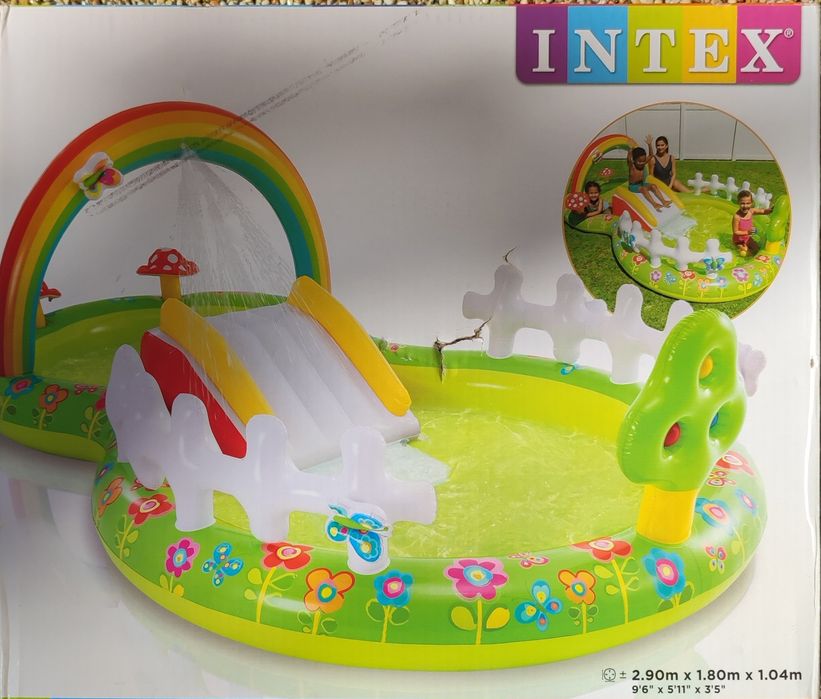 Basen dmuchany INTEX ze zjeżdżalnią
