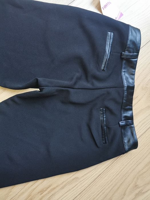 Czarne klasyczne spodnie 36