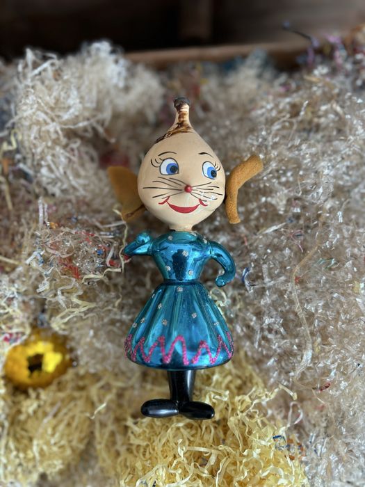 Ratinha, pendente para arvore Natal antiga