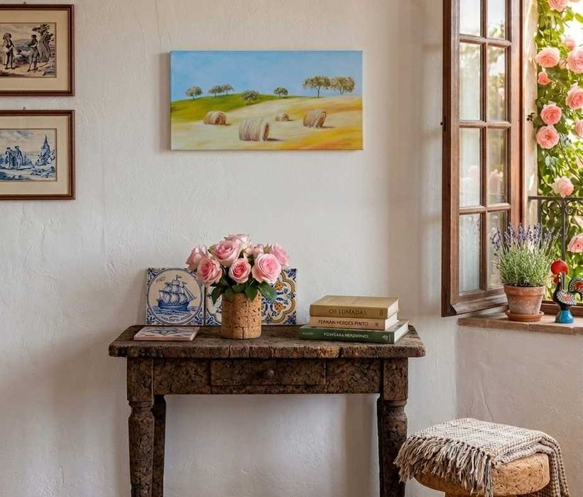 Quadro "Alentejo", óleo sobre tela.