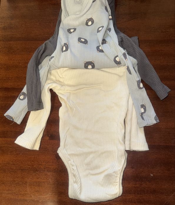 Боді з довгим рукавом, комплект 3 штуки