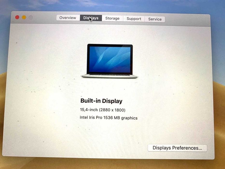 Mac Book Pro, 8GB, 2GHz, 15", 2017, used