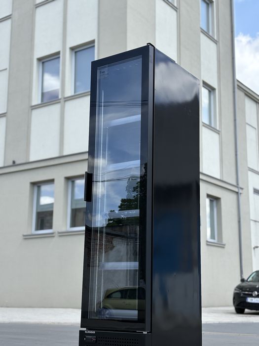 Czarna Witryna chłodnicza slim 45 cm | lodówka czarna na napoje OKAZJA