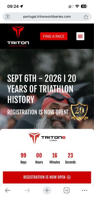Inscricão para Triton Lisboa 2026 - Long Distance