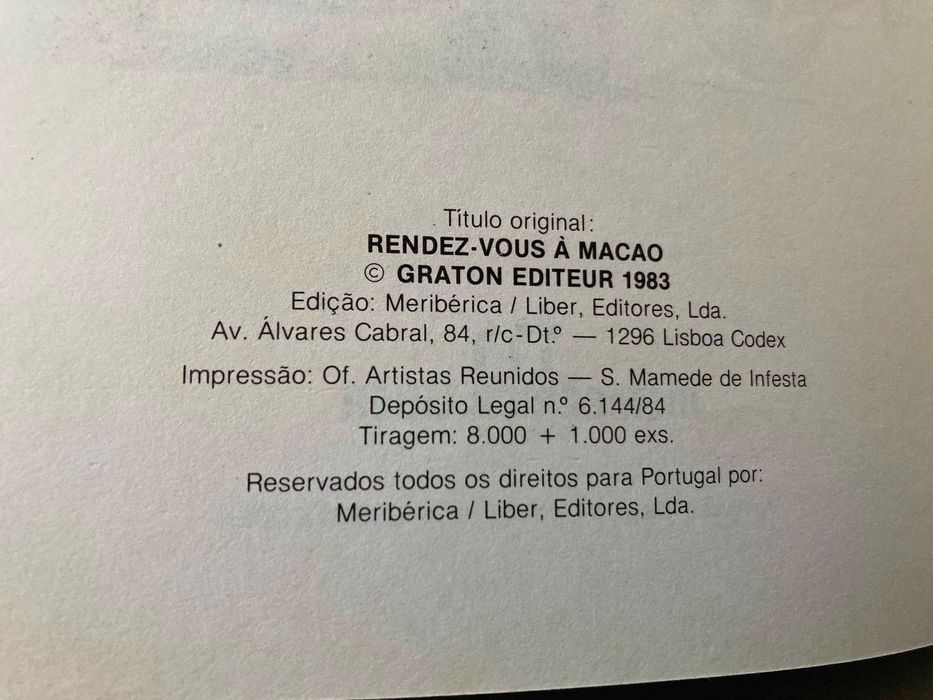 [BD] Michel Vaillant - Encontro em Macau, de Jean Graton