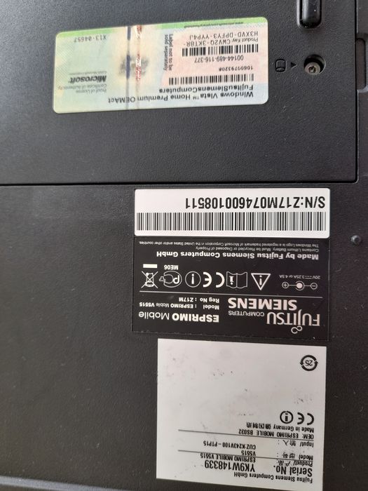 Computador portátil Fujitsu Siemens64553043663105123