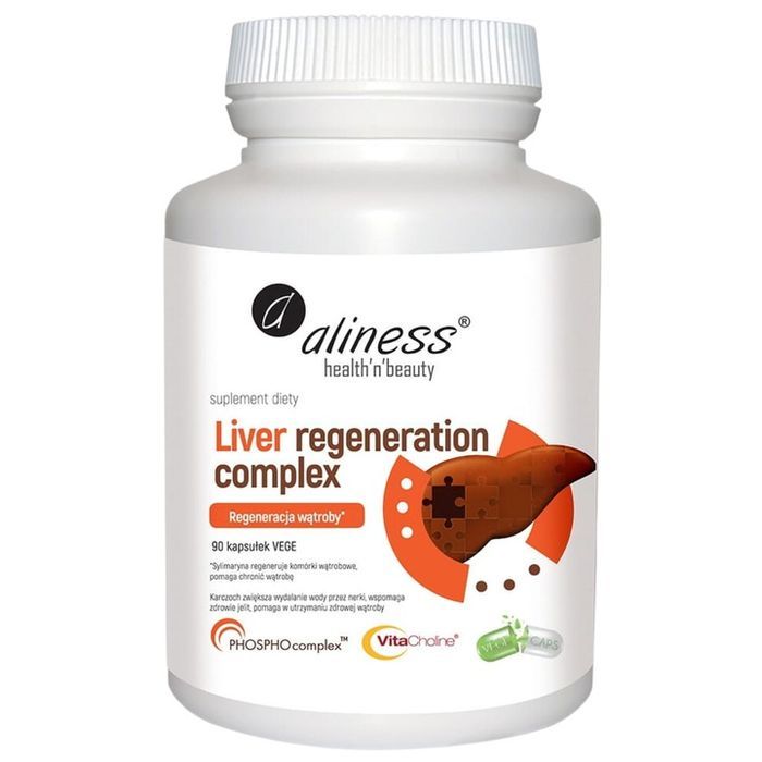 aliness liver complex regeneracja detox wątroby 90 kaps ostropest karczoch