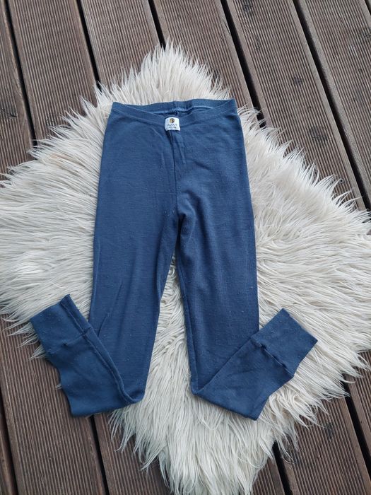 Leginsy termo merino wool wełna r.130