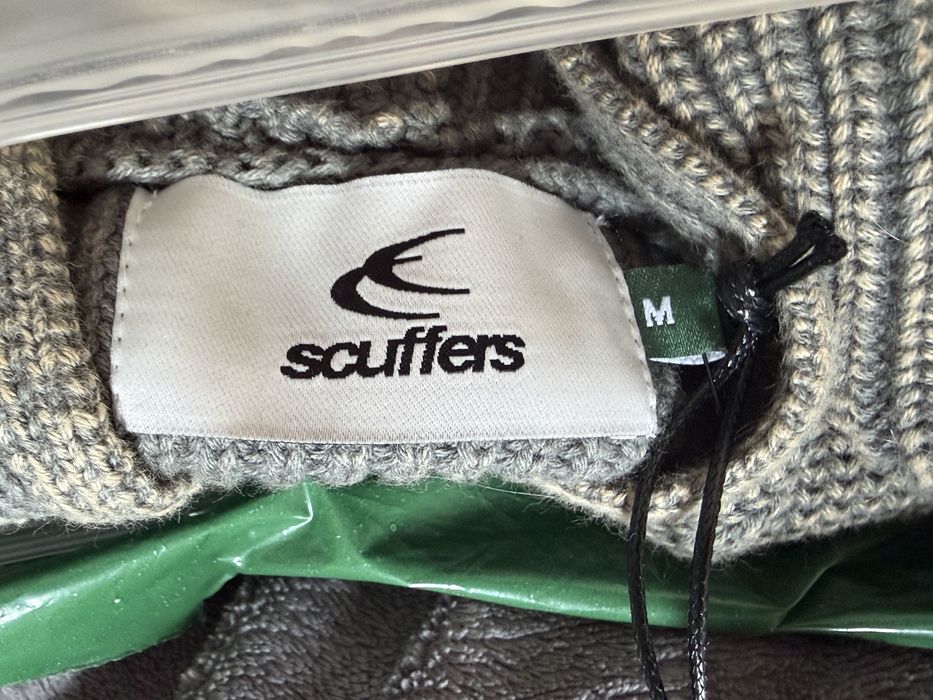 Bluza Scuffers buzz green knit zipper M
