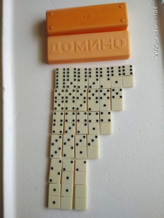 Домино производства СССР 70-х годов, Харьков, класика, оригинал,